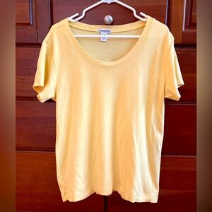 Chico’s Scoop Neck Short-Sleeve Tee Size 2 (L)